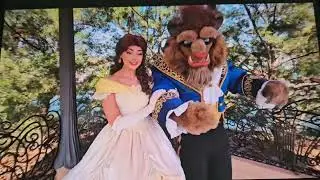 Beautiful Princess Belle And The Beast At Disneyland Anaheim In 2025