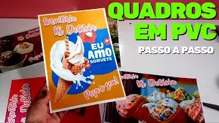 QUADROS em PVC - SORVETERIA
