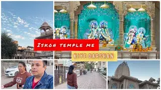 Main Aor Surbhi Aaye Aaj Iskon Temple 😊 #temple #movie #foodlover