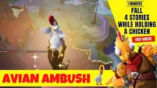 Fall 4 stories while holding a chicken - Fortnite
