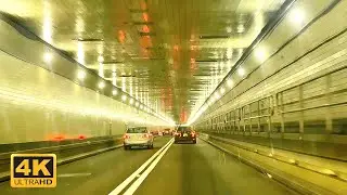 Driving Through the Lincoln Tunnel to the New Jersey Turnpike | NYC to NJ Scenic Night Drive in 4K