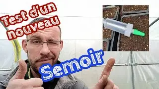 Test d'un nouveau semoir a piston de pr&eacute;cision ou semoir seringue