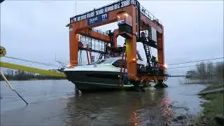 100 Tonnen Spezialkran krant Yachten, Transport Max Goll