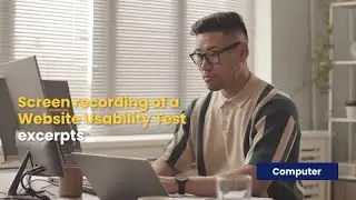 Screen Recording Excerpt from a Live Website Usability Test on Computer
