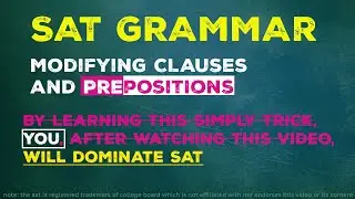 Modifiers on the SAT (Digital SAT)
