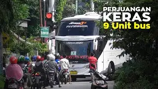 PERJUANGAN KERAS 9 Unit Bus Subur Jaya Masuk Jalan Sempit