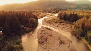Drone Flight Over the Nooksack River