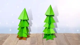 【Оригами】Единое дерево｜Постройте дерево, складывая, как Дженга!