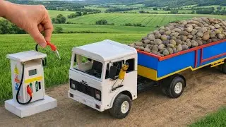 DIY Mini Truck Builds Strong Cement Bridge | Creative Engineering Construction Project