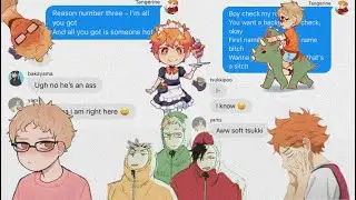 Haikyuu text || Lyric prank Crush || Tsukihina ✨