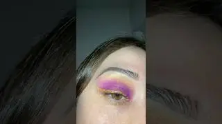 Purple & Gold Eye Makeup 🏀  #shorts