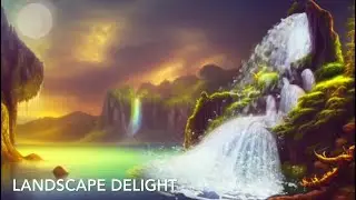 Landscape delight 150.Exo waterfall.30 minutes realistic music video