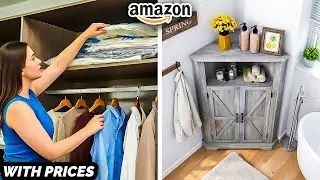 25 USEFUL New AMAZON FINDS for TINY Apartments | Smart Space Saving Furniture Ideas [With Prices]