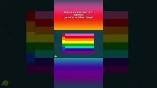 What did the rainbow pride flag used to look like?