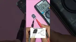PNP Transistor Testing in normal condition using digital tester in diode mode #shorts #diy #tv #tech