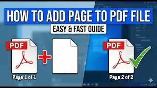 How to Add a Page to a PDF File (Full Guide)