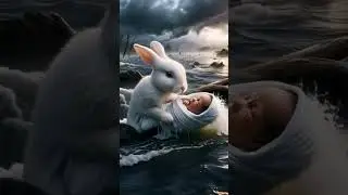 Rabbit Leading the Way to Save the Baby #rabbitadventures#rabbittales#story#cute#animals  #funnypets