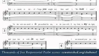 2nd Sunday in Ordinary Time (Year B) &bull; Free Responsorial Psalms &bull; Organist Score