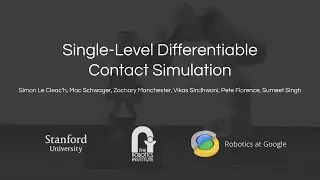 Single-Level Differentiable Contact Simulation
