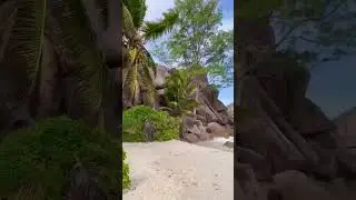 Paradise beach on Mahe island (Seychelles)