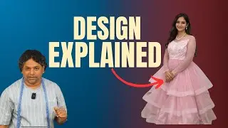 Pink Layered Gown Design Explained | Pattern Making & Net Layering | Blouseguru