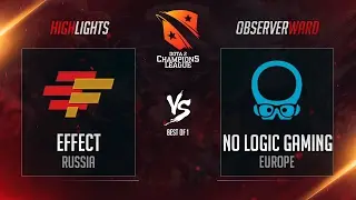 Effect vs No Logic Gaming | D2CL Season 10 | 15.02.2017 | RU Highlights