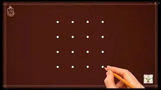 4*4 dot kolam rangoli for beginners, simple design rangoli, ot kolam rangoli design Kolam Rangoli