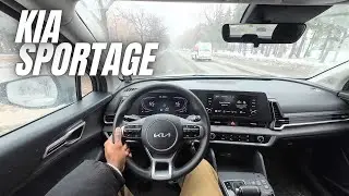 ASMR POV Drive | 2024 Kia Sportage | Relaxing Cloudy Evening Drive [Christmas]