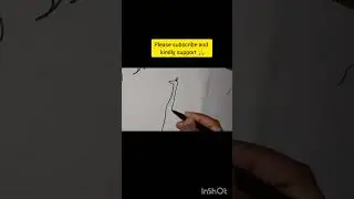 Draw Giraffe in few seconds #shortfeed#drawing #onelineart#shorts#ytshorts#artshort#viral #trending