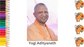 🧘‍♂️ How to draw Yogi Adityanath | Step by step tutorial to draw Yogi Adityanath | Pencil to Palette