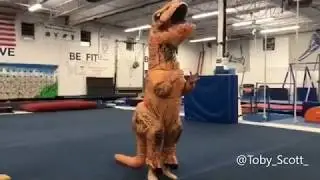 T-Rex Costume Fitness Fails!