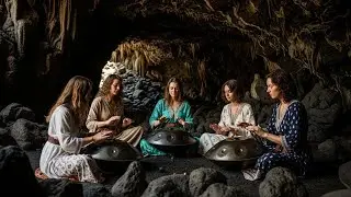 Peaceful Forest Night With Flowing Water Birds Singing And Soft Handpan For Deep Calm