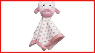 Pearhead Owl Lovey Pink Snuggle Blanket, Newborn Infant and Toddler Security Toy, Stuffed Animal