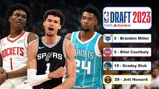 REDRAFTEANDO el DRAFT 2023 de la NBA de Wemby, Amen y Brandon Miller