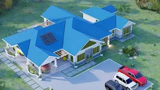 A Beautiful Modern House Design | All Ensuite | 5 Bedroom House Plan With A 2 Cars Garage