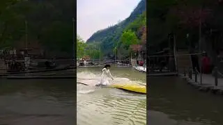 #3186Fun at the😲 😳💦water park trampoline#vlog#Assument&nbsp;#shorts
