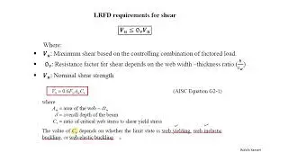 Lecture 26: LRFD Requirements for Shear in Steel Beams