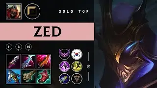 Zed Top vs Ornn - KR Master Patch 25.24