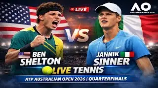 Ben Shelton Vs Jannik Sinner 🎾LIVE TENNIS ATP Australian Open 2026 | Quarterfinals