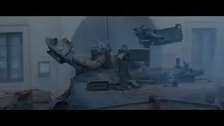 Pak 40 vs sherman tank  Scene fury