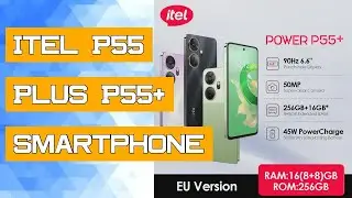 Itel P55 Plus P55+ Smartphone 50MP Clear Camera NFC Mobilephone 90Hz 6.6&ldquo; Fullview Display Dynamic B