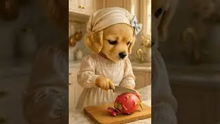 Dog 🐶 cutting fruit #viralvideo #dog