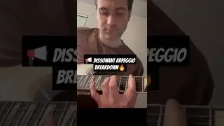 📢 Dissonant Arpeggio Breakdown: Quick Guitar Tutorial (Shorts) 🔥 #arpeggios #shorts #guitarlesson