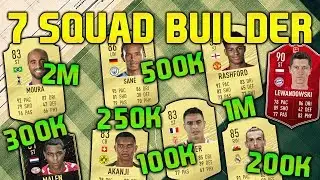 FIFA 20 SQUAD BUILDER 100K 200K 250K 300K 500K 1M 2M SQUAD BUILDER FUT CHAMPIONS HYBRID TEAMS
