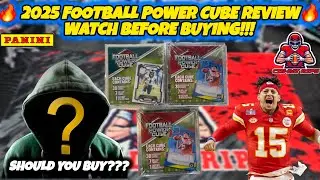 ARE THESE WORTH BUYING? 2025 FOOTBALL POWER CUBE BOX REVIEW!! #panini #footballcards #nfl #giveaway