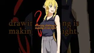 Mistake When Drawing Cloth - Quick Art Tips #art #sketch #shorts #tutorial #drawingtutorial #anime
