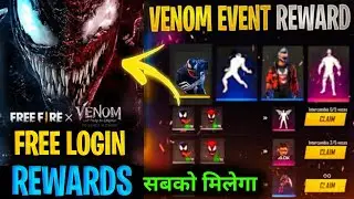 Venom Event Free Fire || Venom event free rewards | Free Fire X Venom Collaboration | New Event 2021