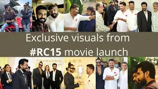 Exclusive Visuals from #RC15 movie launch | RC 15 pooja ceremony | Ram charan Shankar new movie