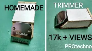 How to make Trimmer at home // How to make Trimmer with dc motor