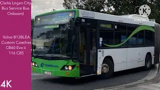 Clarks Logan City Bus Service Bus Onboard - Volvo B12BLEA Custom Coaches CB60 Evo ii 116 CBS